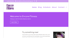 Desktop Screenshot of encorefitnesscoaching.com
